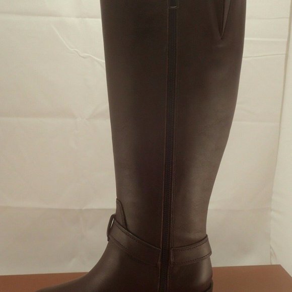 NIB COACH A00699 CAROLINA WIDE CALF LEATHER BOOTS - Picture 2 of 8